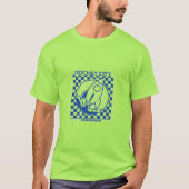 ロケットシティ市松模様に Tシャツ (正面)