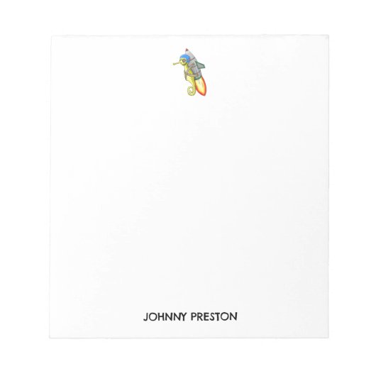 ロケットシーホース ノートパッド (正面)