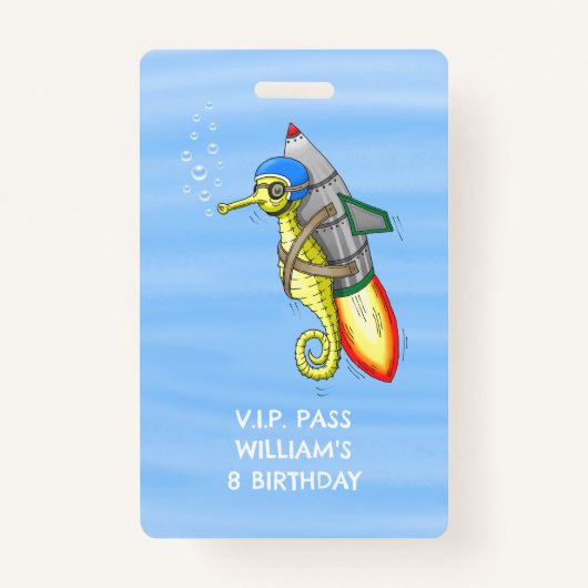 ロケットシーホースVIPパス バッジ (正面)