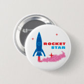 ロケットスター 缶バッジ (正面&裏面)