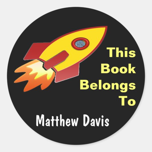 ロケットステッカー ラウンドシール (正面)