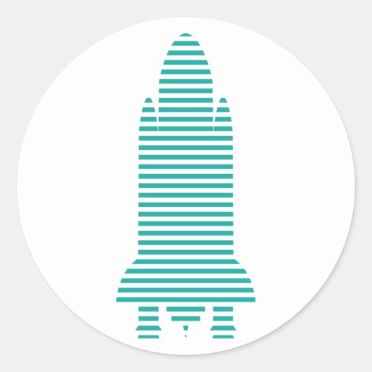ロケットストライプのロケット ラウンドシール (正面)