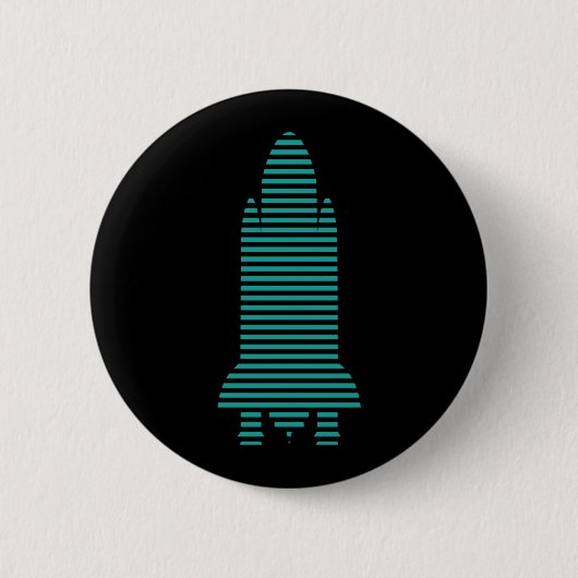 ロケットストライプのロケット 缶バッジ (正面)