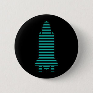 ロケットストライプのロケット 缶バッジ