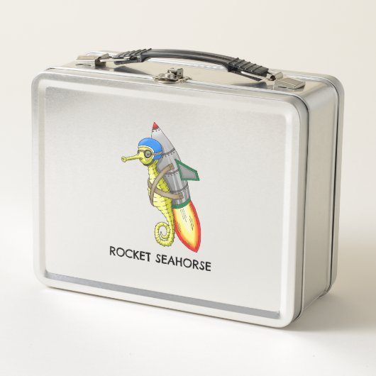 ロケットタツノオトシゴ メタルランチボックス (正面)