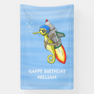 ロケットタツノオトシゴ 横断幕
