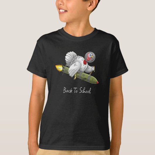 ロケットターキーのバックトゥスクール Tシャツ (正面)