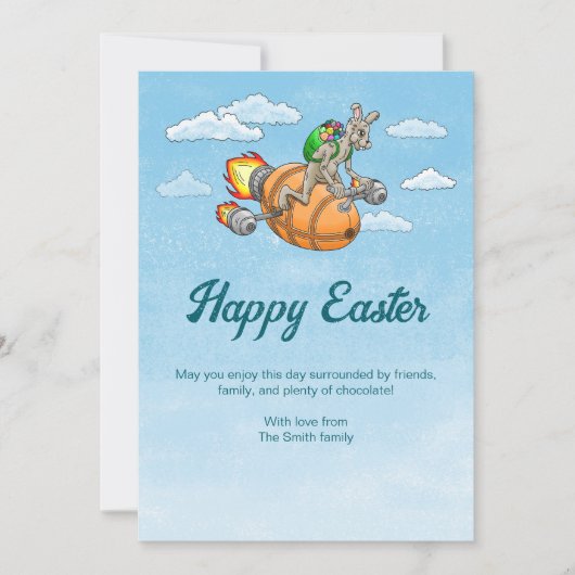 ロケットバニーの復活祭 シーズンカード (正面)