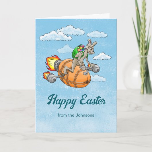 ロケットバニーイースターカード サンキューカード (正面)