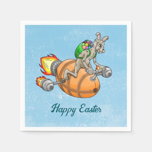 ロケットバニー スタンダードカクテルナプキン (正面)