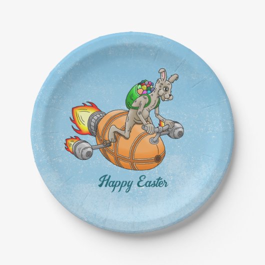 ロケットバニー ペーパープレート (正面)