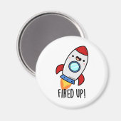 ロケットパおもしろいンを燃やす マグネット (正面/裏面)