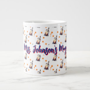 ロケットパターンを吹き飛ばす ジャンボコーヒーマグカップ