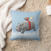 ロケットヒッポ誕生日 クッション (ブランケット)