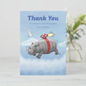 ロケットヒポの誕生日 サンキューカード (スタンド正面)