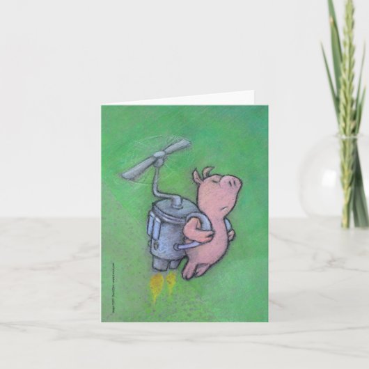 ロケットピグのグリーティングカード カード (正面)