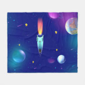 ロケットフリースブランケット フリースブランケット (正面(横))