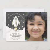 ロケットプレスクール卒業写真招待状 招待状 (正面)