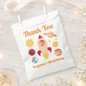 ロケットボーイフォト誕生日宇宙惑星 フェイバーバッグ (クリップ留めされた状態)