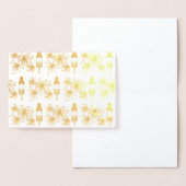 ロケットポップ・アートの花火ポップス7月4日お祝い 箔カード (ディスプレー)