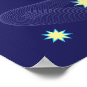 ロケットポパーソナライズされたスター ポスター (角)