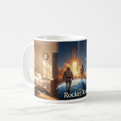 ロケットマンの子供時代の宇宙冒険マグカップ コーヒーマグカップ (正面左)
