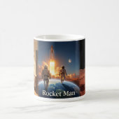 ロケットマンの子供時代の宇宙冒険マグカップ コーヒーマグカップ (中央)