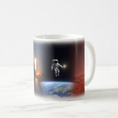 ロケットマンの宇宙夢の旅マグカップ コーヒーマグカップ (正面右)