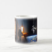 ロケットマンの宇宙夢の旅マグカップ コーヒーマグカップ (中央)