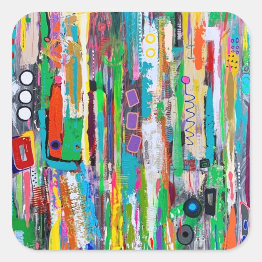 ロケットマンステッカー スクエアシール (正面)