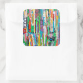 ロケットマンステッカー スクエアシール (バッグ)