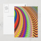 ロケットマン花火フラクタル ポストカード (正面/裏面)