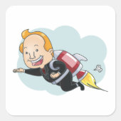 ロケットマン スクエアシール (正面)