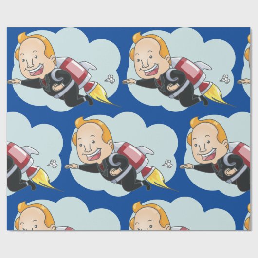 ロケットマン ラッピングペーパー (フラット)