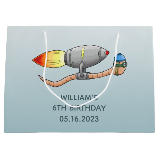 ロケットミミズ ラージペーパーバッグ (正面)