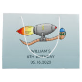 ロケットミミズ ラージペーパーバッグ (裏面)