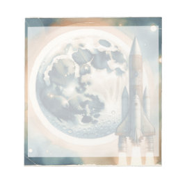 ロケットムーン宇宙 ノートパッド