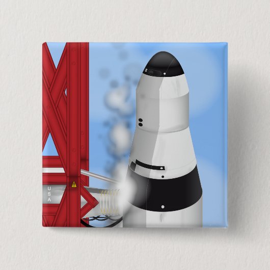 ロケットランチャーパッド 缶バッジ (正面)