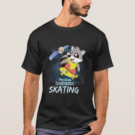 ロケットルーンスケートで滑る Tシャツ (正面)
