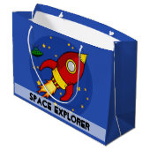 ロケットレッド大型光沢抱き枕 ラージペーパーバッグ (裏面アングル)