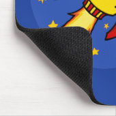 ロケットレッド黄マウスパッド マウスパッド (コーナー)