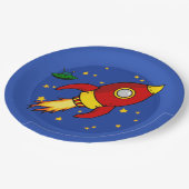 ロケットレッド9インチ紙プレート ペーパープレート (アングル)