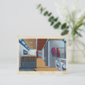 ロケットロッジリビングクォーターポストカード ポストカード (スタンド正面)