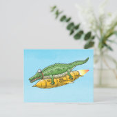 ロケットワニ ポストカード (スタンド正面)