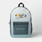 ロケットワーム プリントバックパック (正面)