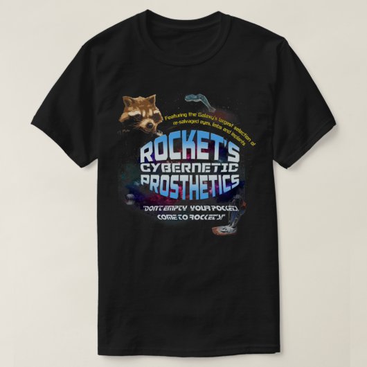 ロケット人工衛星 Tシャツ (デザイン正面)