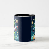 ロケット付きエイリアン ツートーンマグカップ (中央)