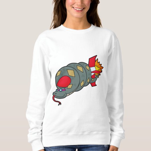 ロケット付きヘビ スウェットシャツ (正面)