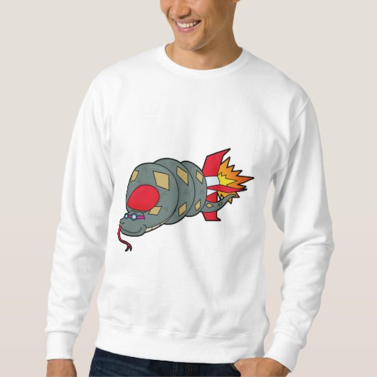 ロケット付きヘビ スウェットシャツ (正面)