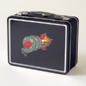 ロケット付きヘビ メタルランチボックス (裏面)